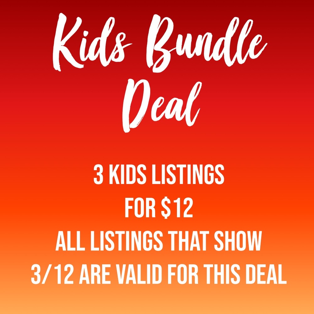 Kids bundle deal 3/12